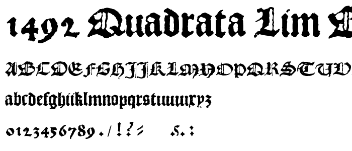 1492_Quadrata_lim Bold font